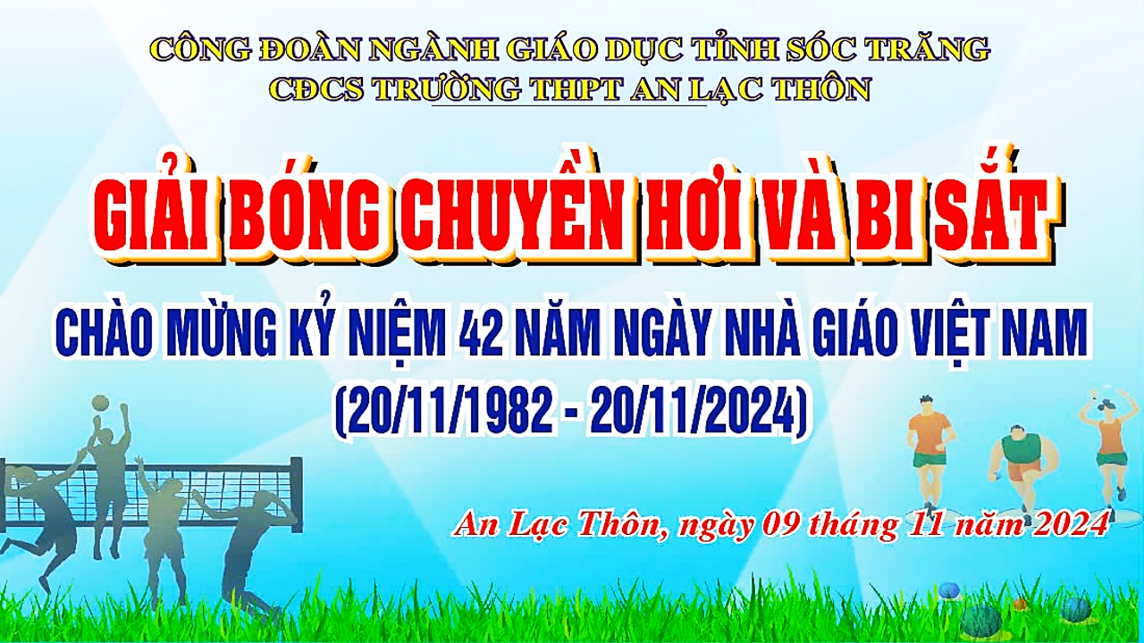 Giải "Bóng chuyền hơi, Bi sắt" chào mừng nào Nhà giáo Việt Nam 20/11