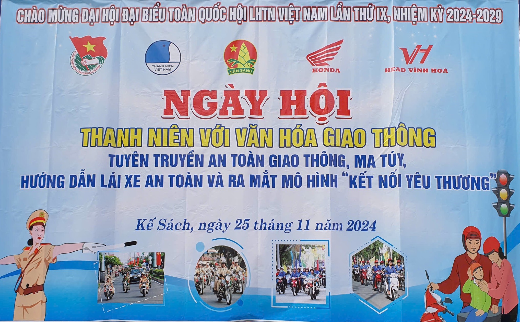 Ngày hội thanh niên với văn hóa giao thông - Tuyên truyền an toàn giao thông, ma túy, hướng dẫn lái xe an toàn và ra mắt mô hình “kết nối yêu thương”