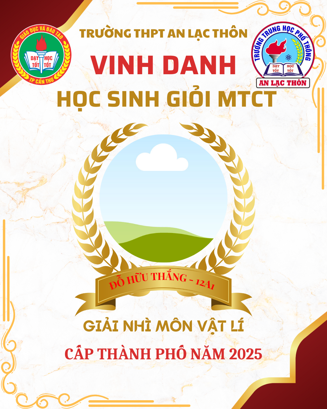 Vinh danh học sinh đạt giải trong kỳ thi Học sinh giỏi MTCT cấp thành phố năm 2025