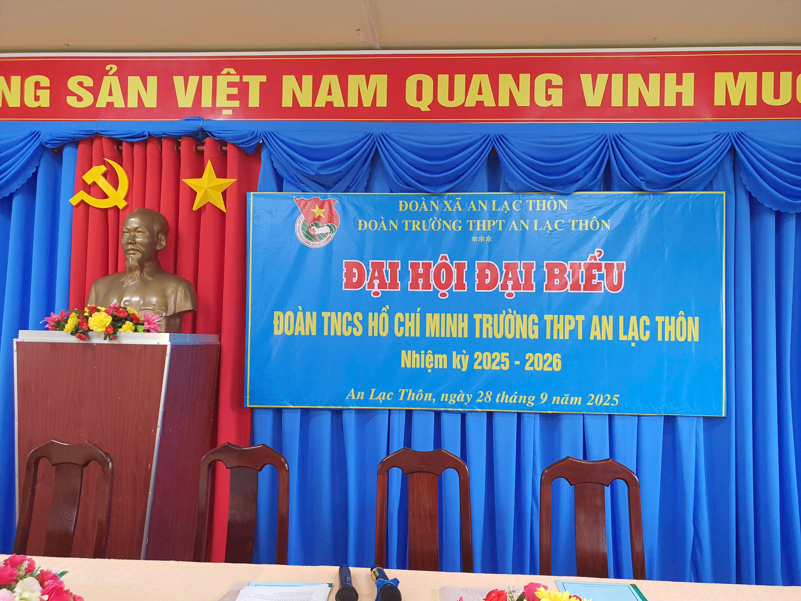 ĐẠI HỘI ĐẠI BIỂU ĐOÀN TNCS HỒ CHÍ MINH TRƯỜNG THPT AN LẠC THÔN, NHIỆM KỲ 2025 – 2026