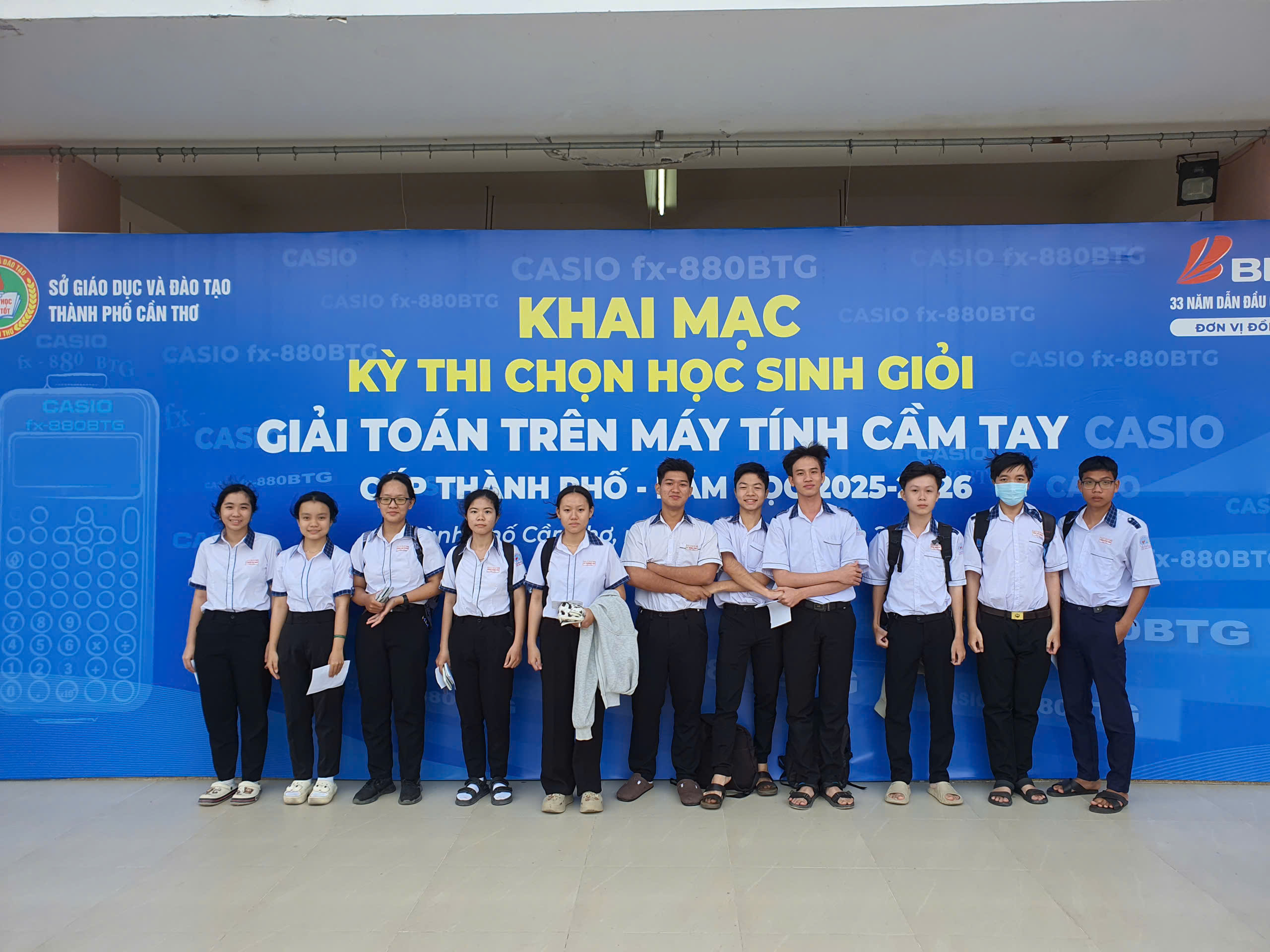 Trường THPT An Lạc Thôn tham dự “Kỳ thi chọn học sinh giỏi giải toán trên máy tính cầm tay cấp thành phố năm học 2025-2026”