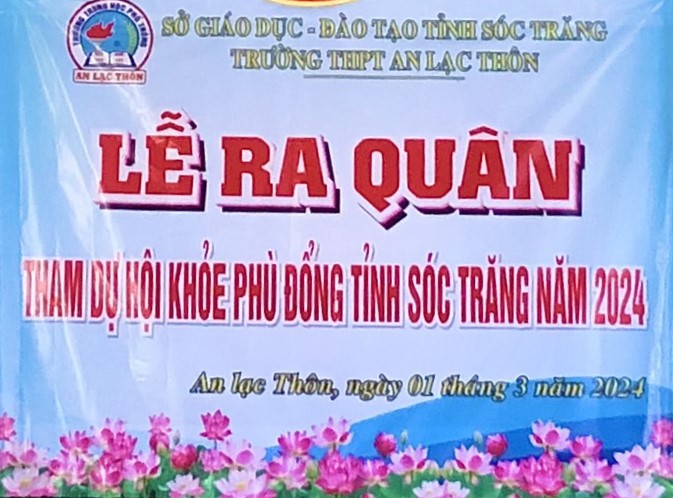 Lễ ra quân tham dự Hội khỏe Phù Đổng tỉnh Sóc Trăng lần thứ XV năm 2024