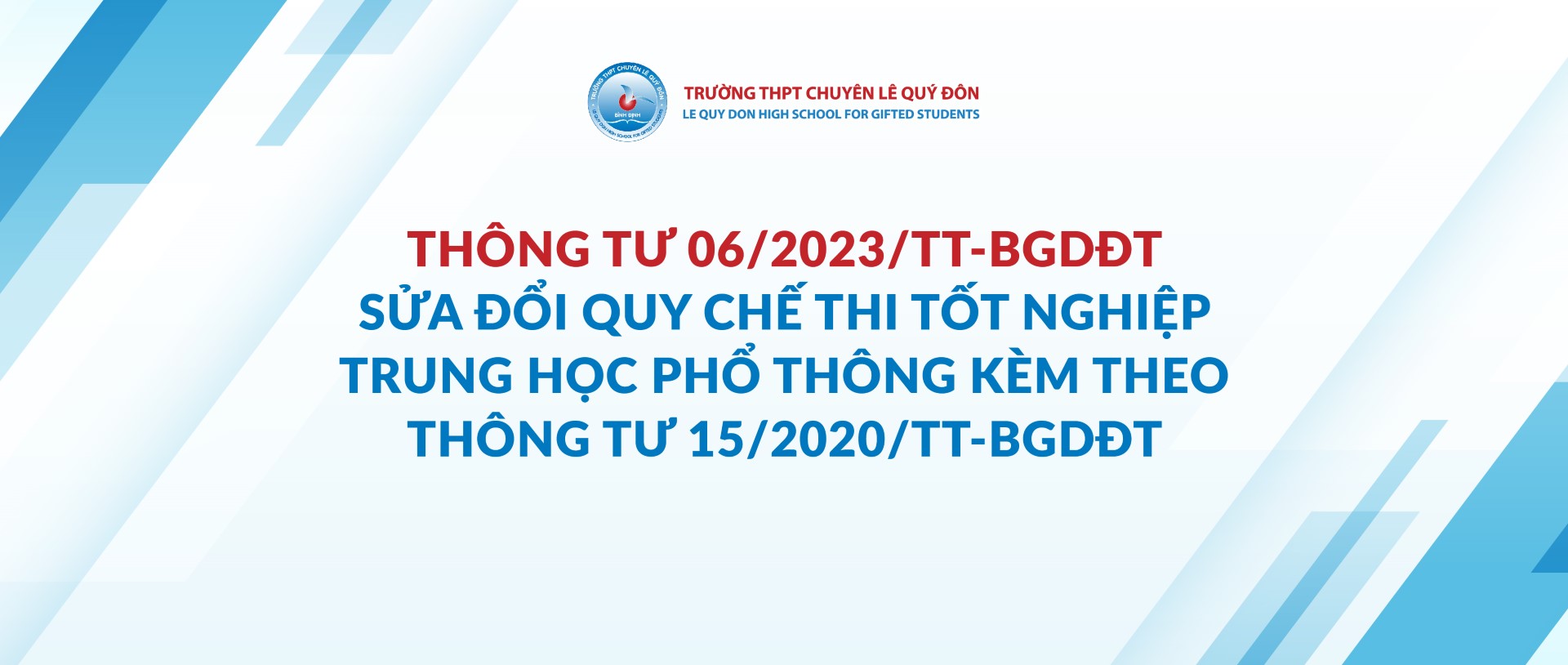 Quy chế thi Tốt nghiệp THPT 2023