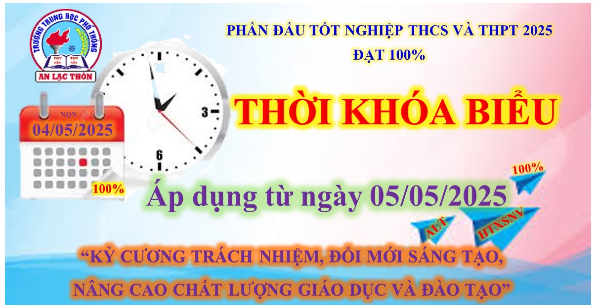 Thời khóa biểu 05/05/2025